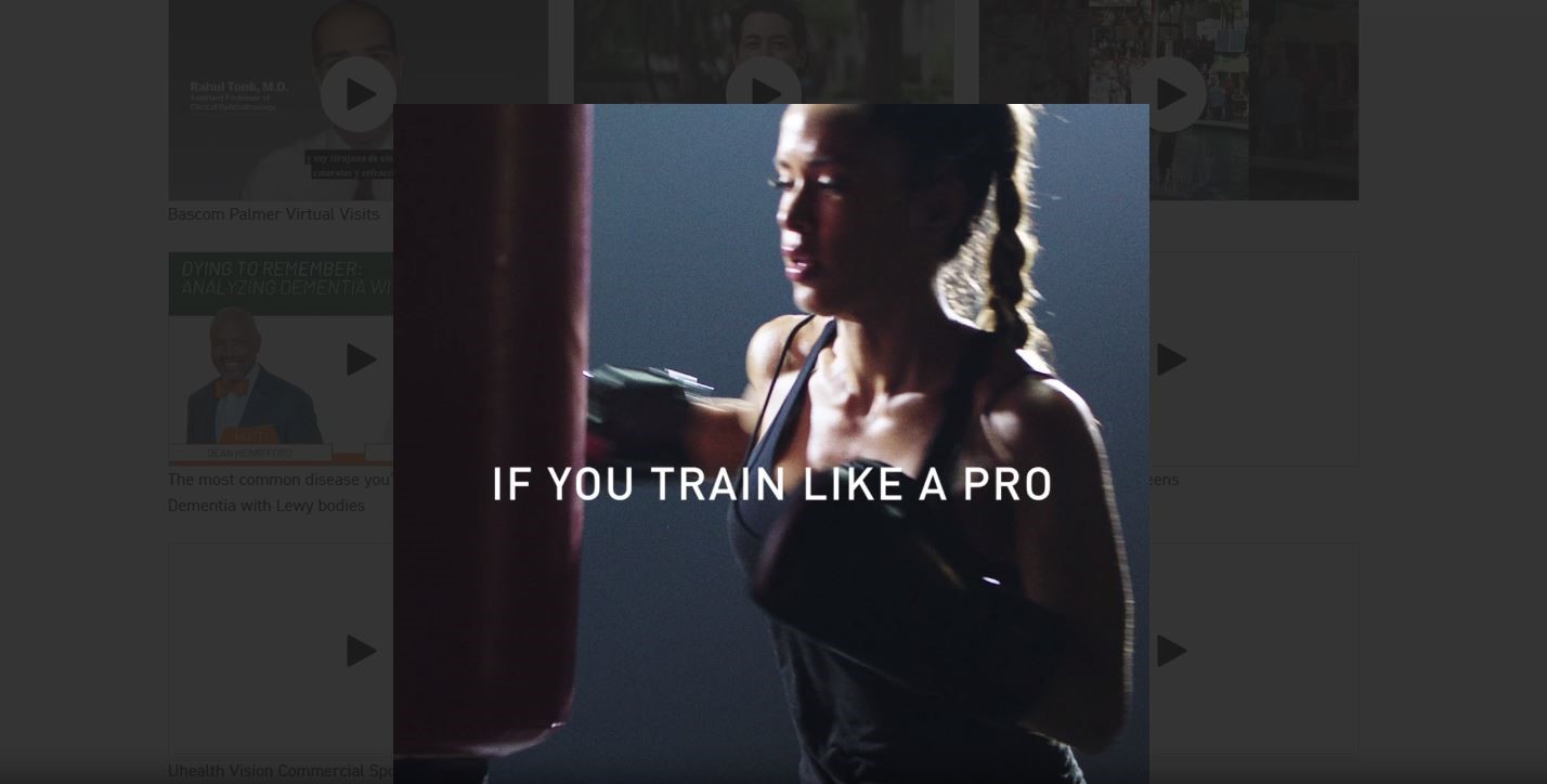 Picture of a woman boxing