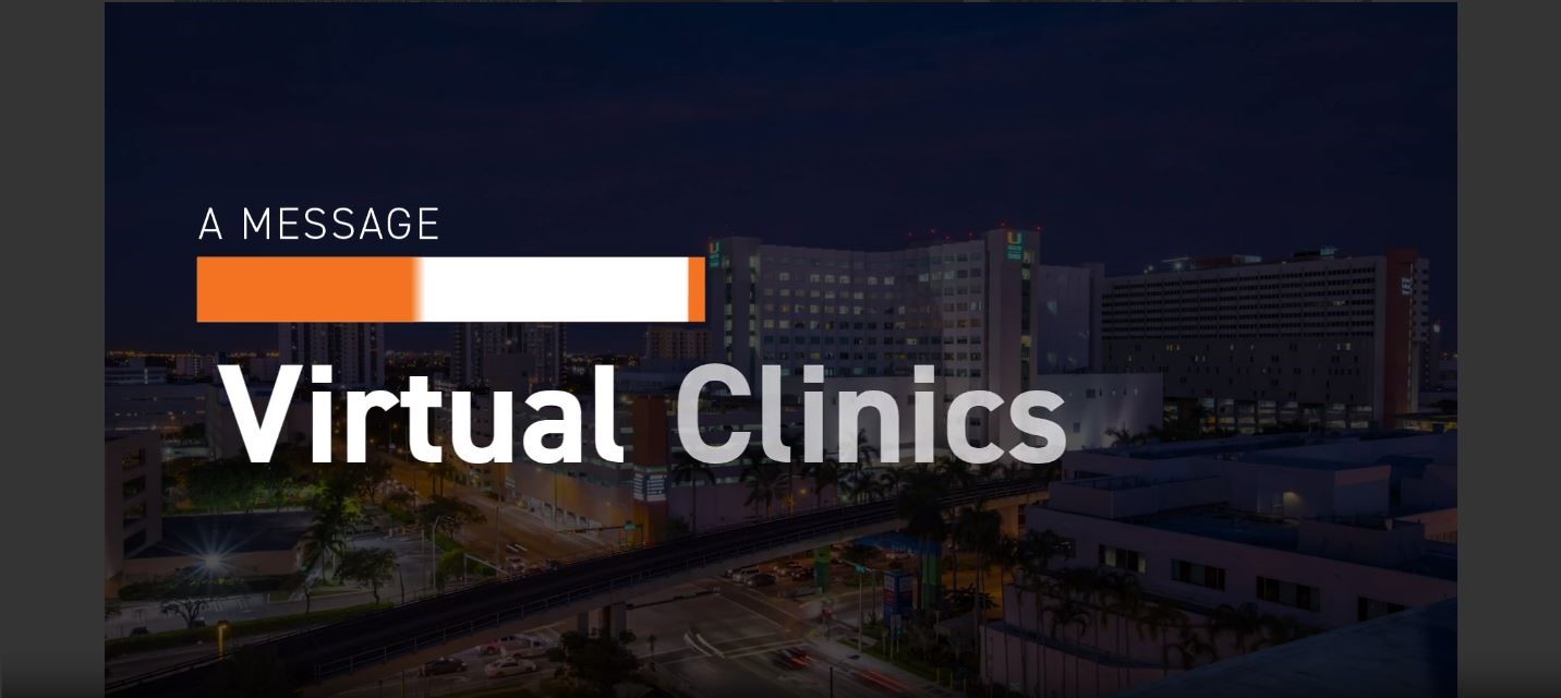 Layout of buildings of Virtual Clinics Message